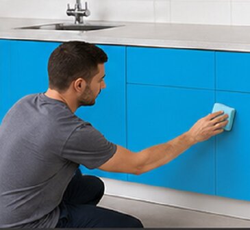 MACal plakfolie glans lichtblauw (123cm)