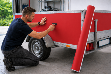 MACal plakfolie mat rood RAL 3020 (123cm)