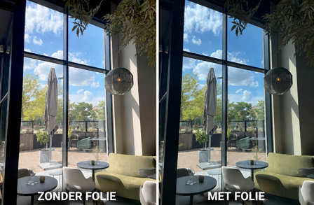 Transparant zonwerend folie Ice cool Prestige HR+++glas (152cm)