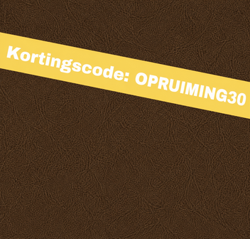 Wrapfolie lederlook bruin mat (122cm breed)