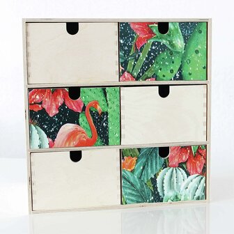 Plakfolie tropical flamingo 45x150cm