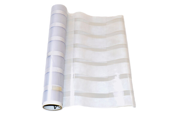 Statisch raamfolie office strepen (geschikt voor dubbel, HR+ en HR++ glas) (46cm) 