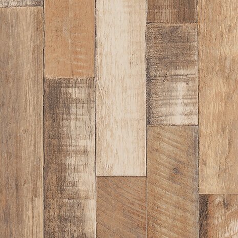 zweer klant Hoopvol Plakfolie hout Country style mat (122cm breed)