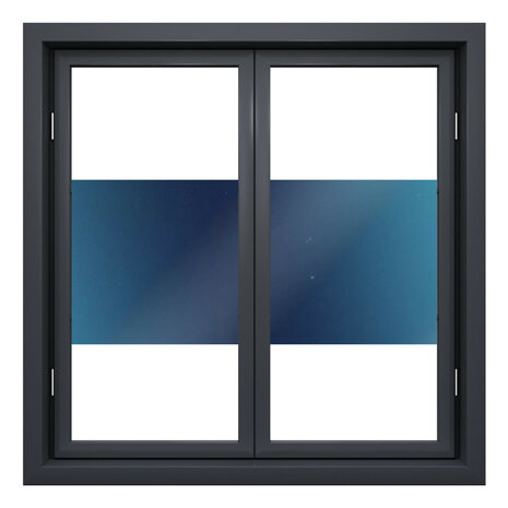 Statisch zonwerend raamfolie anti-inkijk blauw (152cm) 
