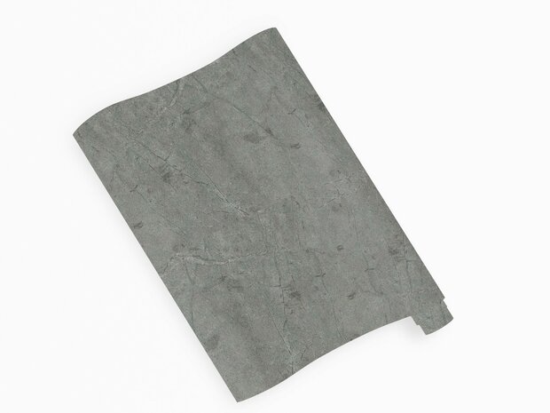 Wrapfolie/Plakfolie marmer structuur grijs mat (122cm breed)