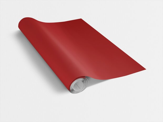 Plakfolie rood mat RAL 3020 (45cm)
