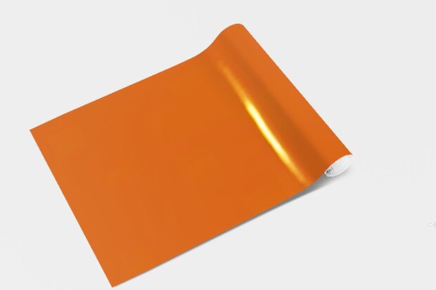 Aslan plakfolie glans oranje RAL 2004 (125 cm)