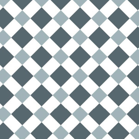 Plakfolie double square grey/blue  (45cm)