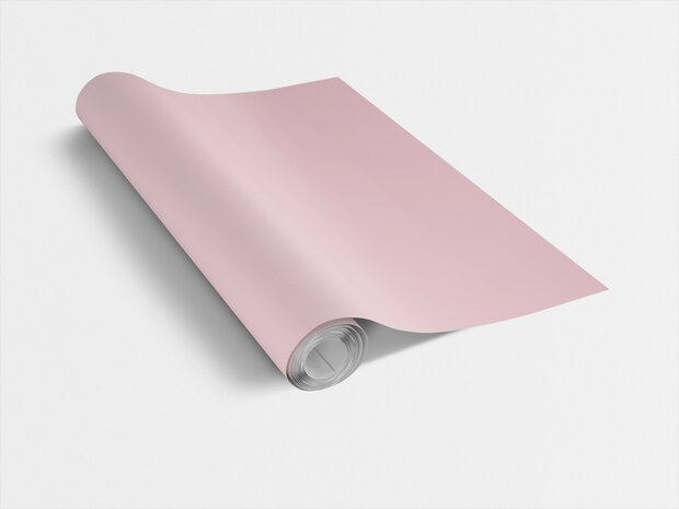 Plakfolie licht roze mat (45cm)