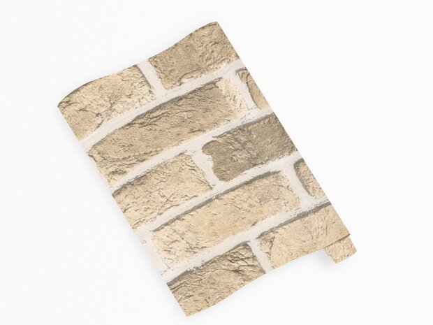 Wrapfolie/Plakfolie muur zandsteen mat (122cm breed)