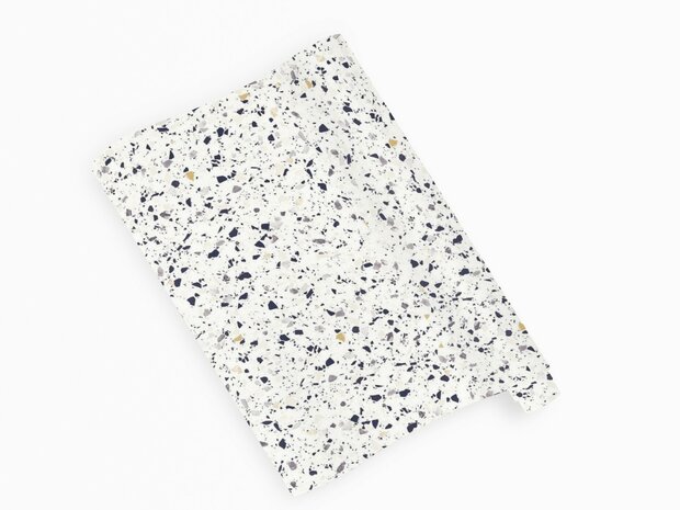 Wrapfolie Terrazzo blue mat (122cm breed)