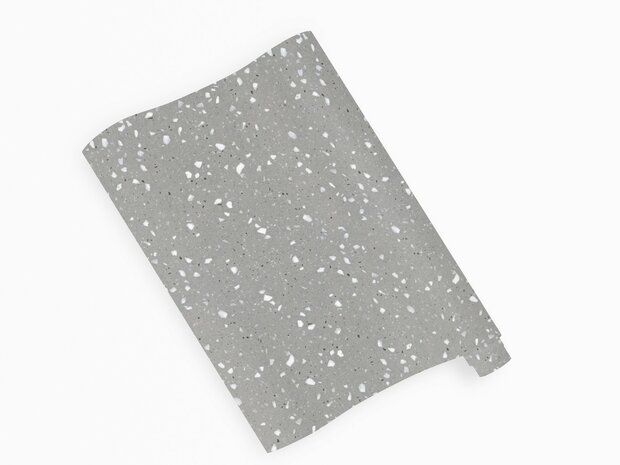 Wrapfolie Terrazzo spotted grijs mat (122cm breed)