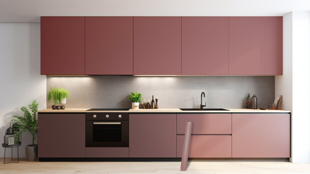 plakolie satin ash rose keuken