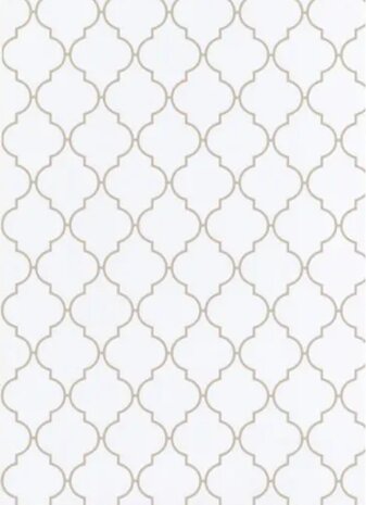 Plakfolie Midden Oosten stijl wit  (200x45cm)