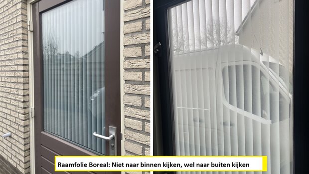 Raamfolie Boreal voor HR+++ en dubbelglas (circa 28 cm) 