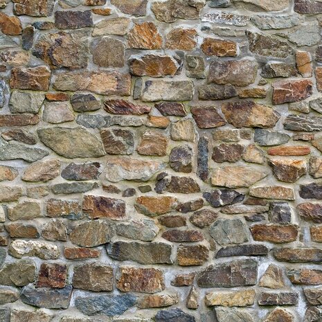 plakfolie natuurstenen muur