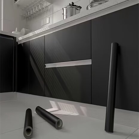 Wrapfolie ultra mat zwart (122 cm breed)