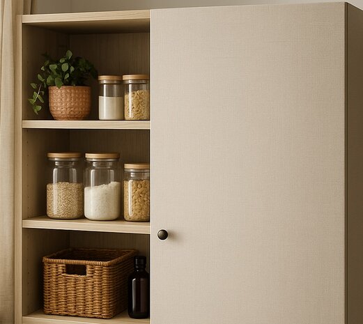 Wrapfolie textiel linnenlook beige linen (122cm breed)