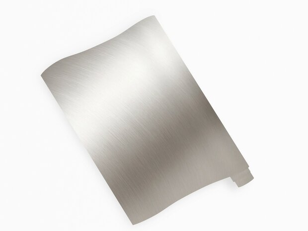Wrapfolie shimmering silver mat (122cm breed)