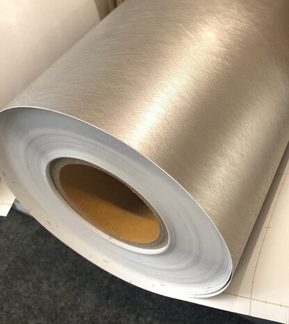 Wrapfolie shimmering silver mat (122cm breed)