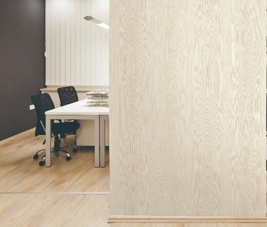 Wrapfolie hout creme (122cm breed)