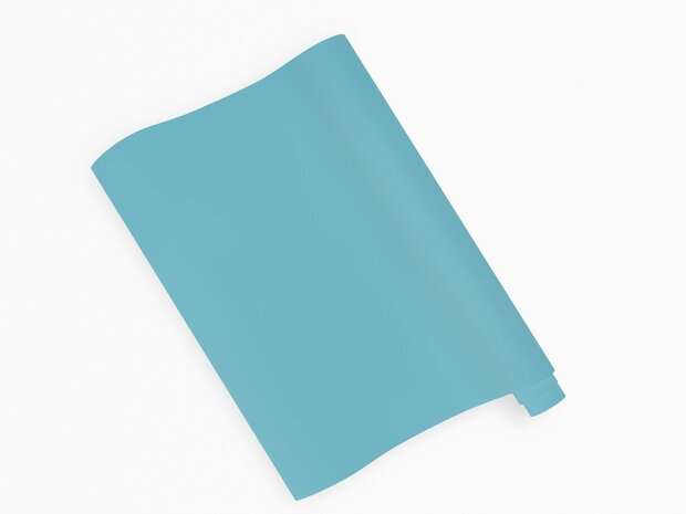 Wrapfolie turquoise blauw mat (122cm breed)
