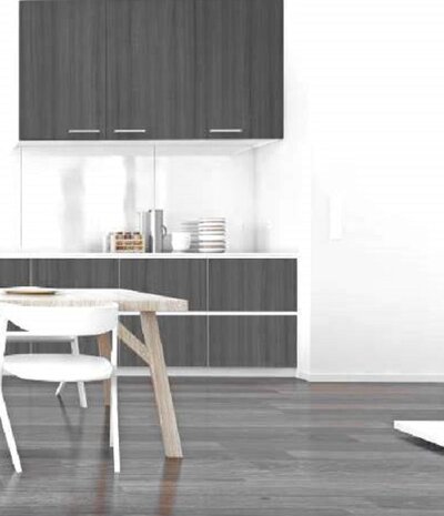 Wrapfolie hout Eik grijs mat (122cm breed)