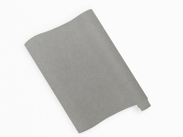 Wrapfolie geborsteld staal antraciet mat (122cm breed)