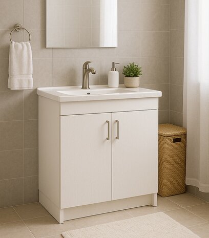 Wrapfolie geschilderd hout crispy wit mat (122cm breed)