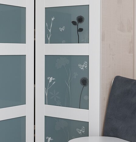 DC-Fix statische raamfolie flower/butterfly (45x150cm)