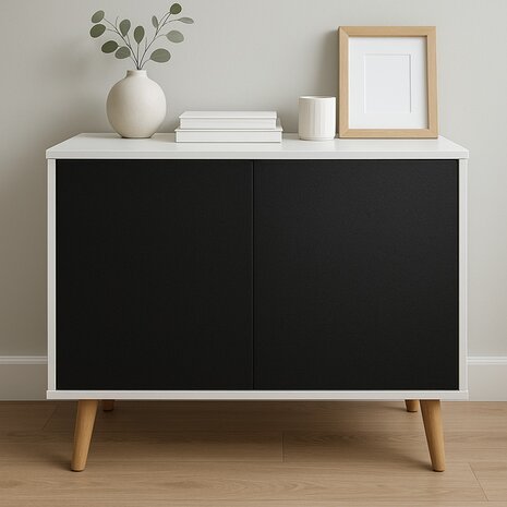 Plakfolie structuur zwart (90x200cm) 