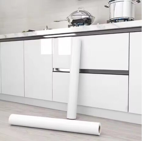 Aslan plakfolie glans wit RAL 9003 (125 cm)