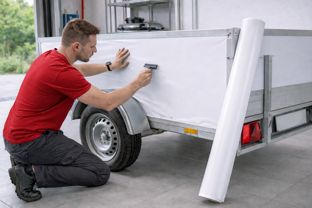 Aslan plakfolie glans wit RAL 9003 (125 cm)