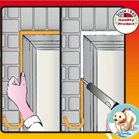 Tochtwering schuimprofiel 20mm x2,5m