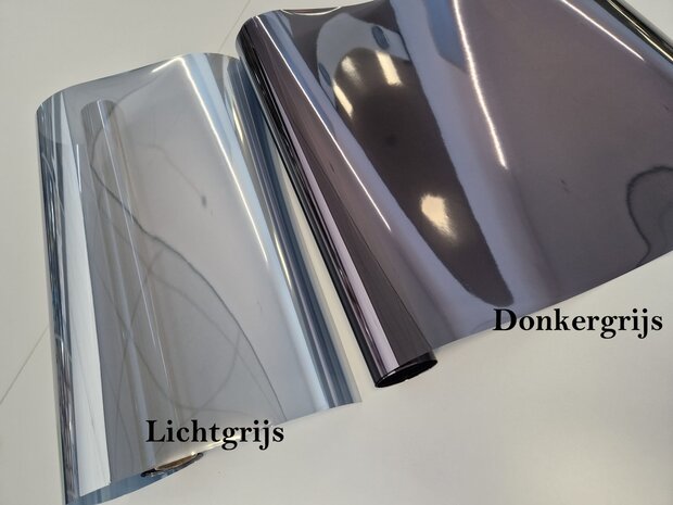 Zonwerende raamfolie statisch donkergrijs (50cm)
