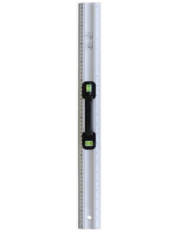 Liniaal 60cm m&eacute;t waterpas en greep