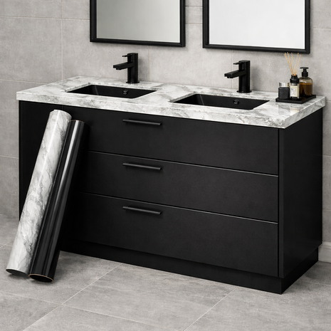 Plakfolie Marmer en steen (67,5 cm)