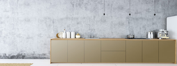 Plakfolie brass gold keuken