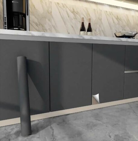 plakfolie keuken antraciet ral 7016
