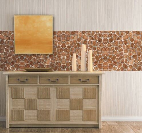 plakfolie tegeltjes op muur