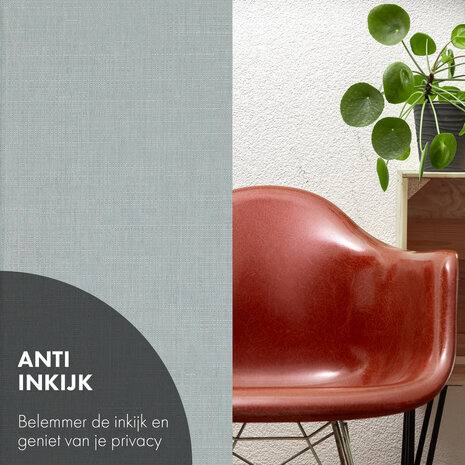 Textiel raamfolie zilvergrijs (45x150 cm)