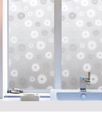 Statisch raamfolie Flower (45cm)