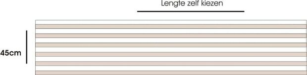 Statisch raamfolie strepen (45cm)