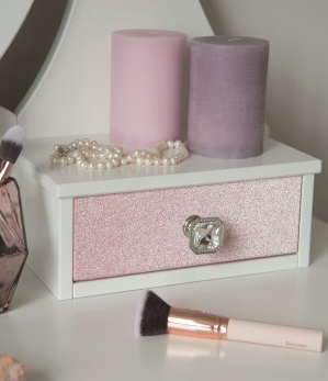 Glitterfolie roze 45x150 cm