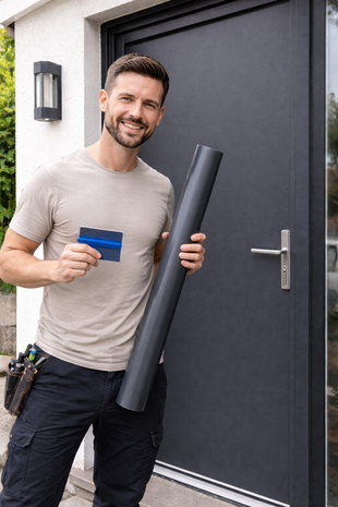 Wrapfolie voor buiten antraciet mat (122cm breed) 