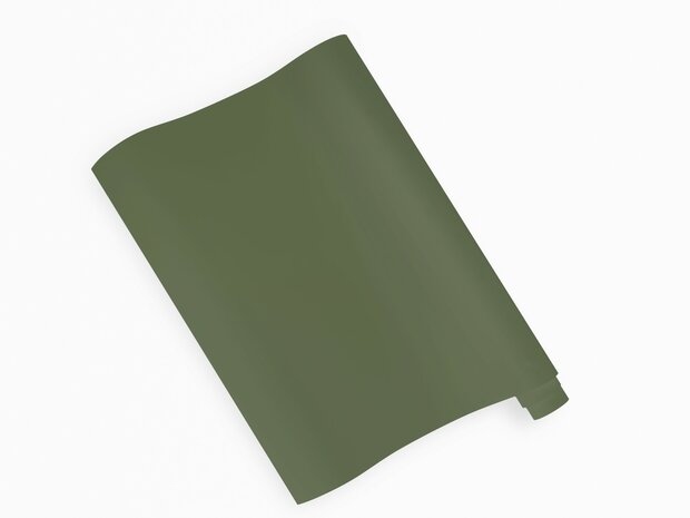 Wrapfolie leger groen mat (122cm breed)