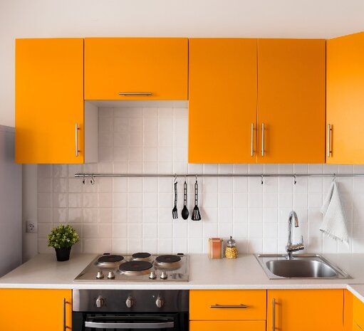 Wrapfolie oranje mat (122cm breed)