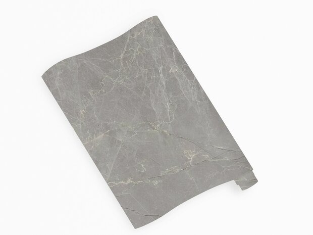 Wrapfolie marmer stone donkergrijs (122cm breed)