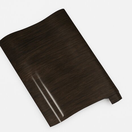 Wrapfolie voor buiten hout eik donker glans (122cm breed)
