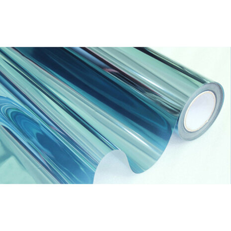 Statisch zonwerend raamfolie anti-inkijk blauw (152cm) 